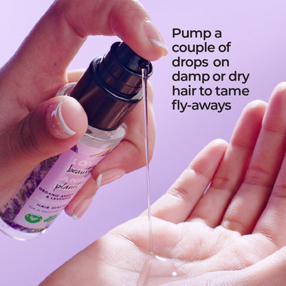 Love Beauty & Planet Argan Oil & Lavender Hair Serum For Smooth Frizz-Free Hair