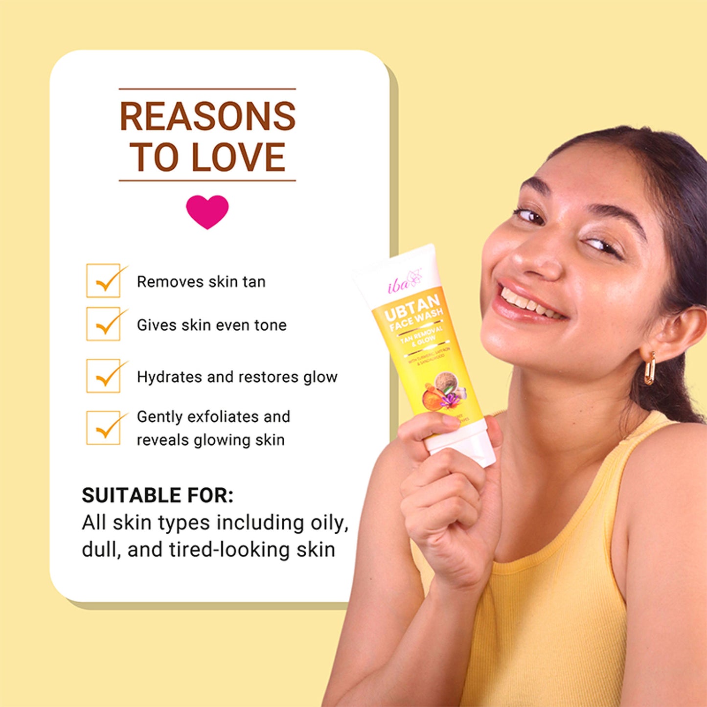 IBA Ubtan Face Wash Tan Removal & Glow