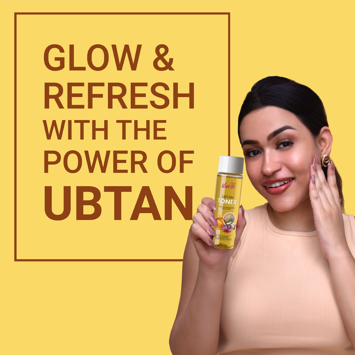 IBA Ubtan Toner With Turmeric, Saffron & Sandalwood Extracts For Pore Minimizing And Glow