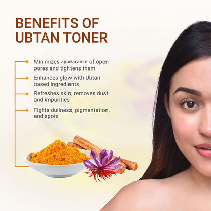 IBA Ubtan Toner With Turmeric, Saffron & Sandalwood Extracts For Pore Minimizing And Glow