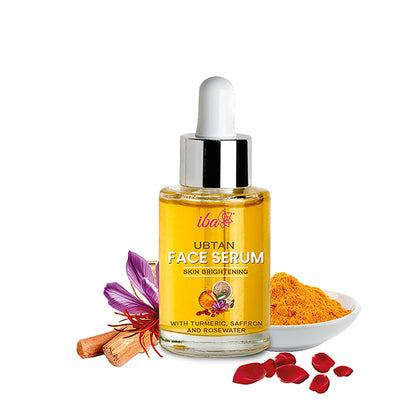 IBA Ubtan Face Serum With Turmeric, Saffron & Rosewater For Skin Brightening