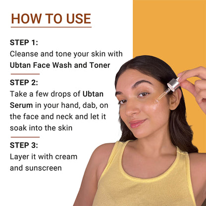 IBA Ubtan Face Serum With Turmeric, Saffron & Rosewater For Skin Brightening