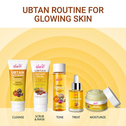 IBA Ubtan Face Serum With Turmeric, Saffron & Rosewater For Skin Brightening