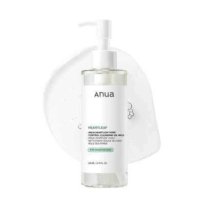 Anua Heartleaf Pore Control Cleansing Oil Mild For Sensitive Skin, Melts Makeup & Sebum