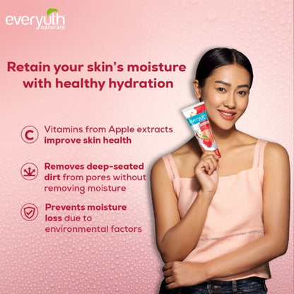 Everyuth Naturals Moisturizing Fruit Face Wash With Apple Extracts, Paraben Free