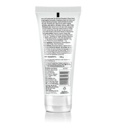 Everyuth Naturals Tan Removal Scrub - Chocolate & Cherry Dtan, Paraben Free