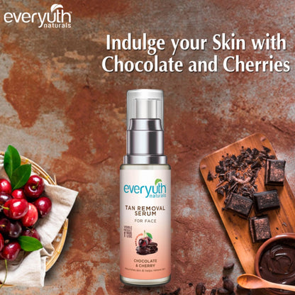 Everyuth Naturals Tan Removal Serum for Face - Chocolate & Cherry