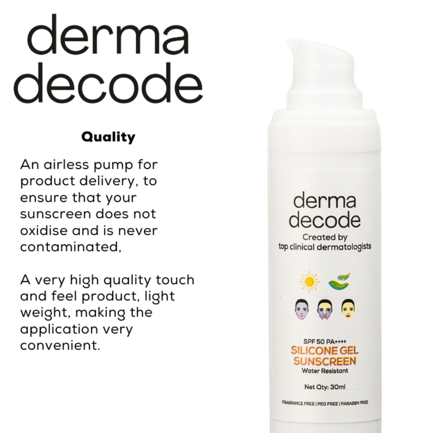 Derma Decode Silicone Waterproof Sunscreen SPF 50 PA++++