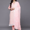Dhiyona VA Women's Floral Embroidered Chikankari Pure Cotton Kurta with Trousers & Dupatta