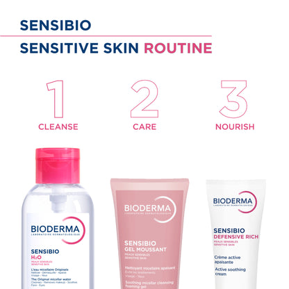 Bioderma Micellar Water Sensibio H2O With Cucumber Extract Removes Makeup - Pump