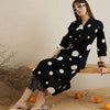 Dhiyona IE Printed Pleated Pure Cotton Kurta with Trousers