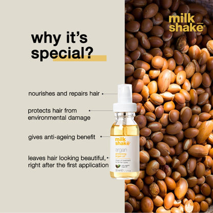 Milkshake Argan Oil For Instant Shiny & Frizz-Free Hair With Nourishment