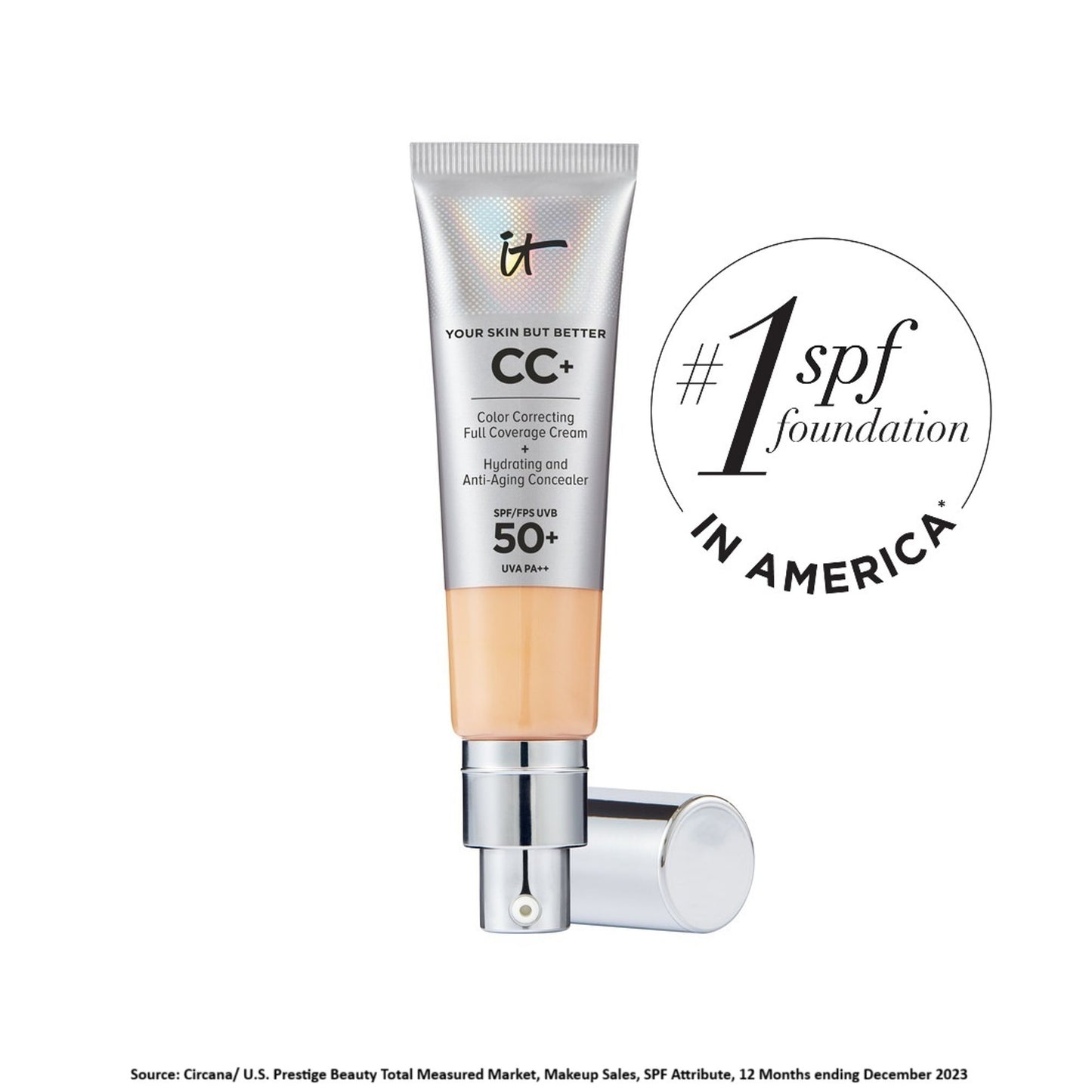 IT COSMETICS CC+ Cream Full-Coverage Foundation With SPF 50+ - Medium