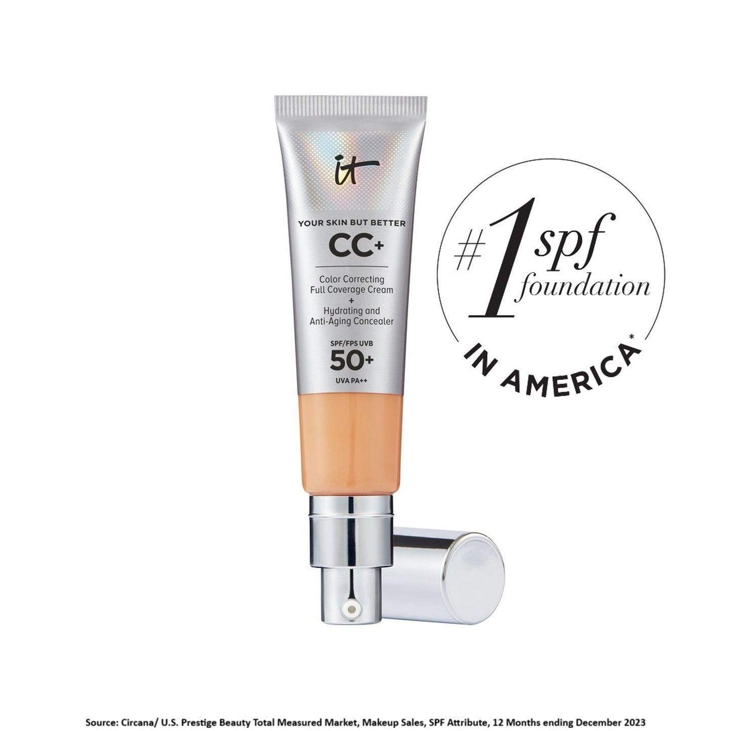 IT COSMETICS CC+ Cream Full-Coverage Foundation With SPF 50+ - Neutral Tan