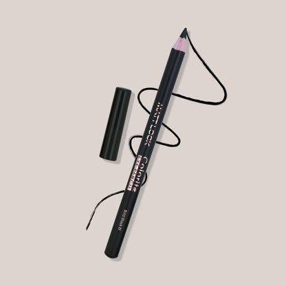 Matt look Colorite Long Lasting Smudge Proof Eye Liner Pencil - Bold Black 01