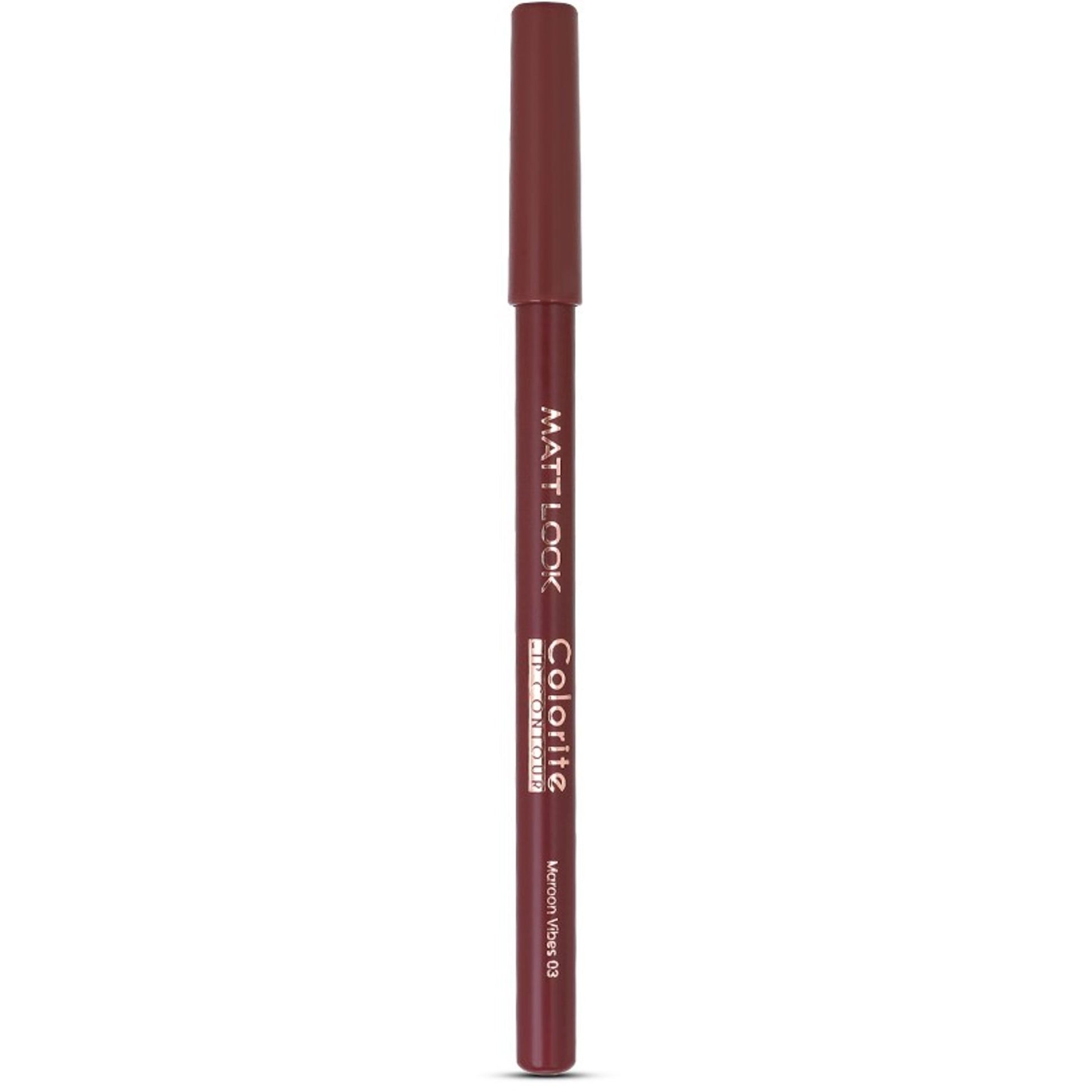 Matt look Colorite Lip Contour Professional Matte Lip Color Pencil - Maroon Vibes 03