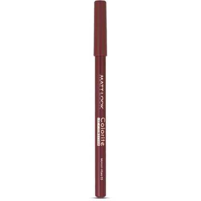 Matt look Colorite Lip Contour Professional Matte Lip Color Pencil - Maroon Vibes 03