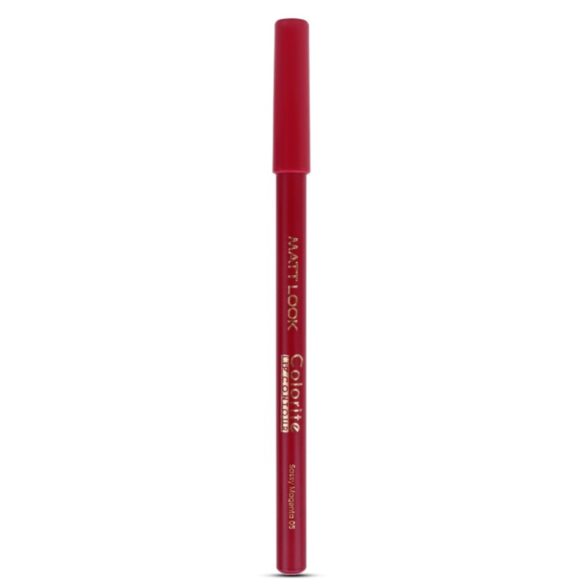 Matt look Colorite Lip Contour Professional Matte Lip Color Pencil - Sassy Magenta 05
