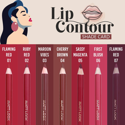 Matt look Colorite Lip Contour Professional Matte Lip Color Pencil - Pink Bloom 11