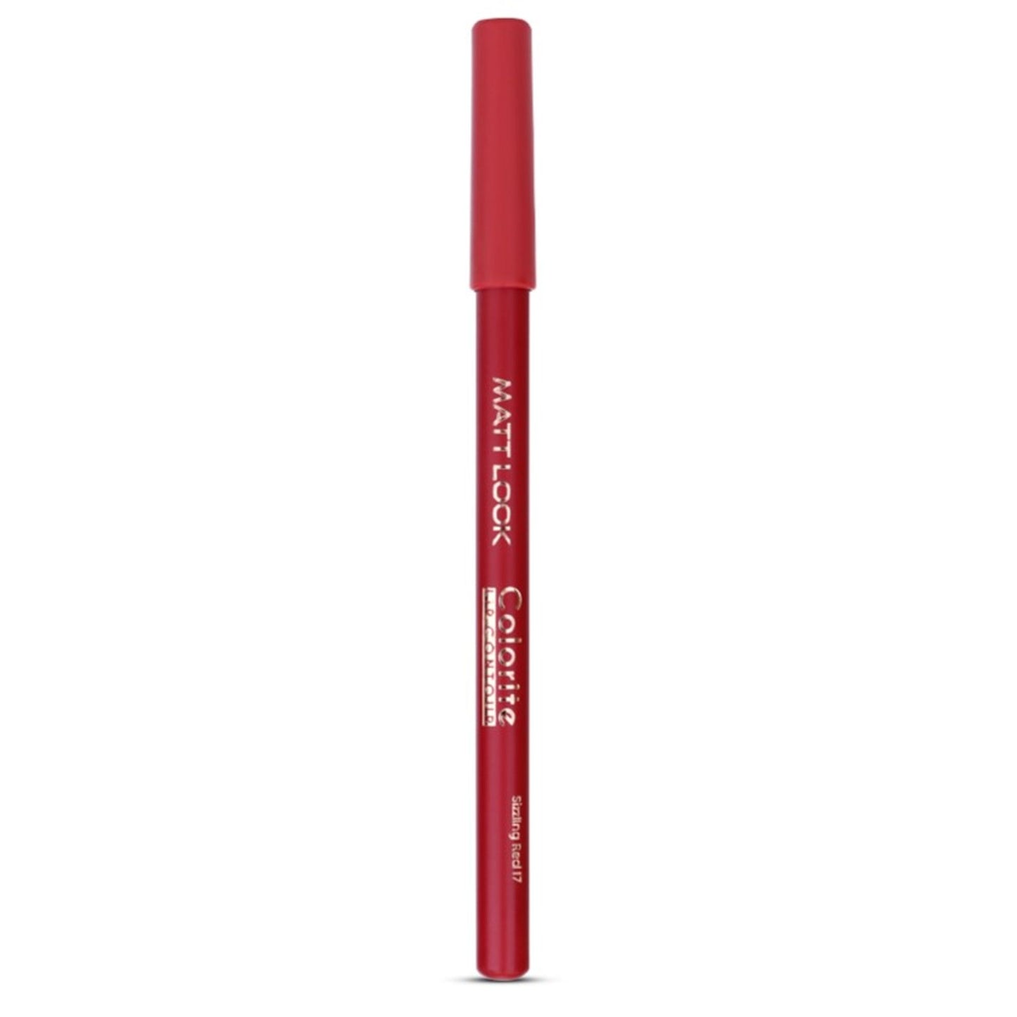 Matt look Colorite Lip Contour Professional Matte Lip Color Pencil - Sizzling Red 17