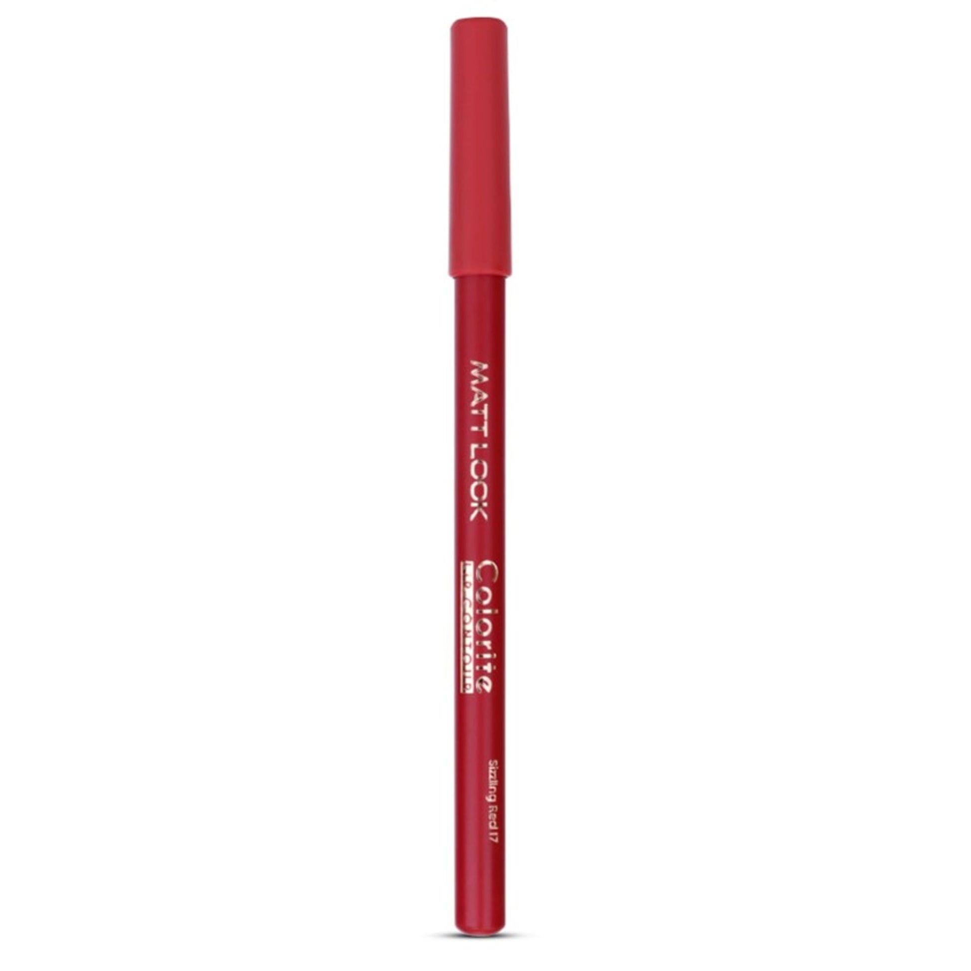 Matt look Colorite Lip Contour Professional Matte Lip Color Pencil - Sizzling Red 17