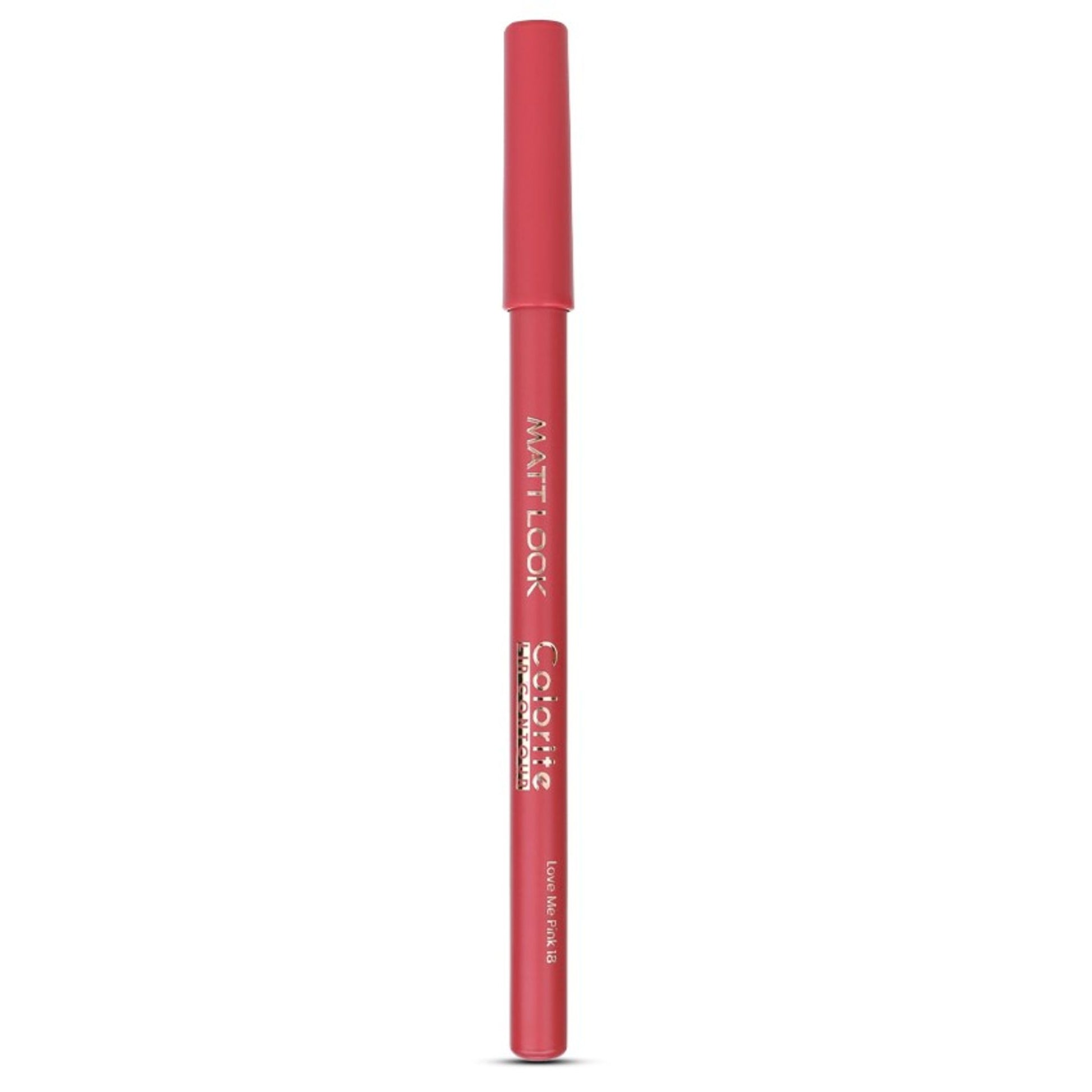 Matt look Colorite Lip Contour Professional Matte Lip Color Pencil - Love Me Pink 18