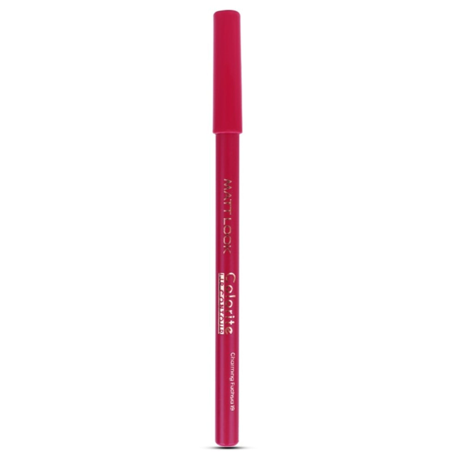 Matt look Colorite Lip Contour Professional Matte Lip Color Pencil - Charming Fuchsia 19