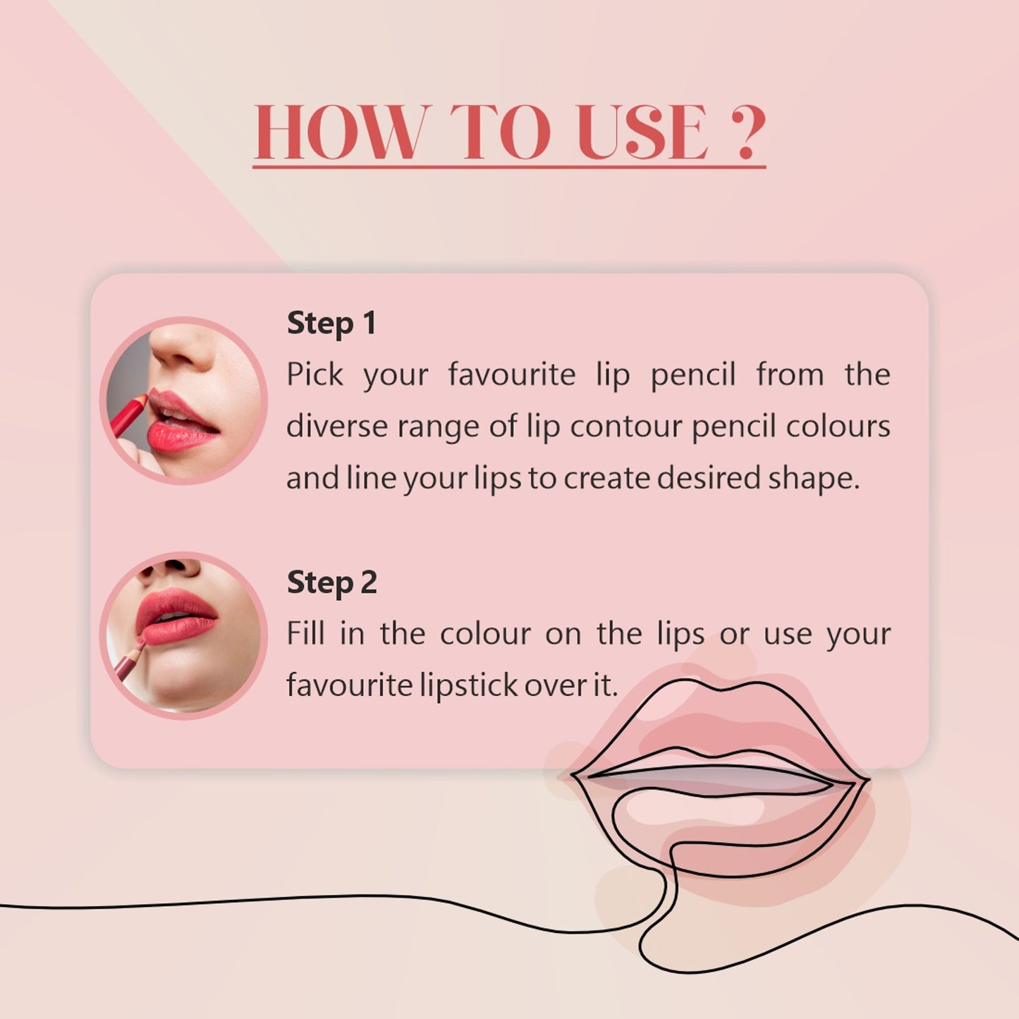 Matt look Colorite Lip Contour Professional Matte Lip Color Pencil - Elegant Nude 21