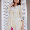 Dhiyona IE Printed Pure Cotton A-Line Tunic & Trousers Co-Ord Set