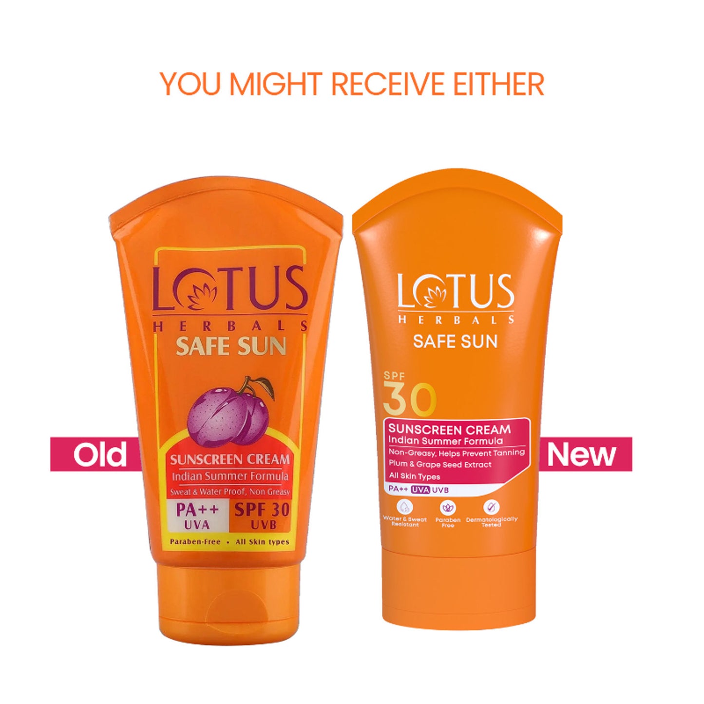 Lotus Herbals Safe Sun Sunscreen Cream PA++ UVA SPF-30 UVB Indian Summer Formula