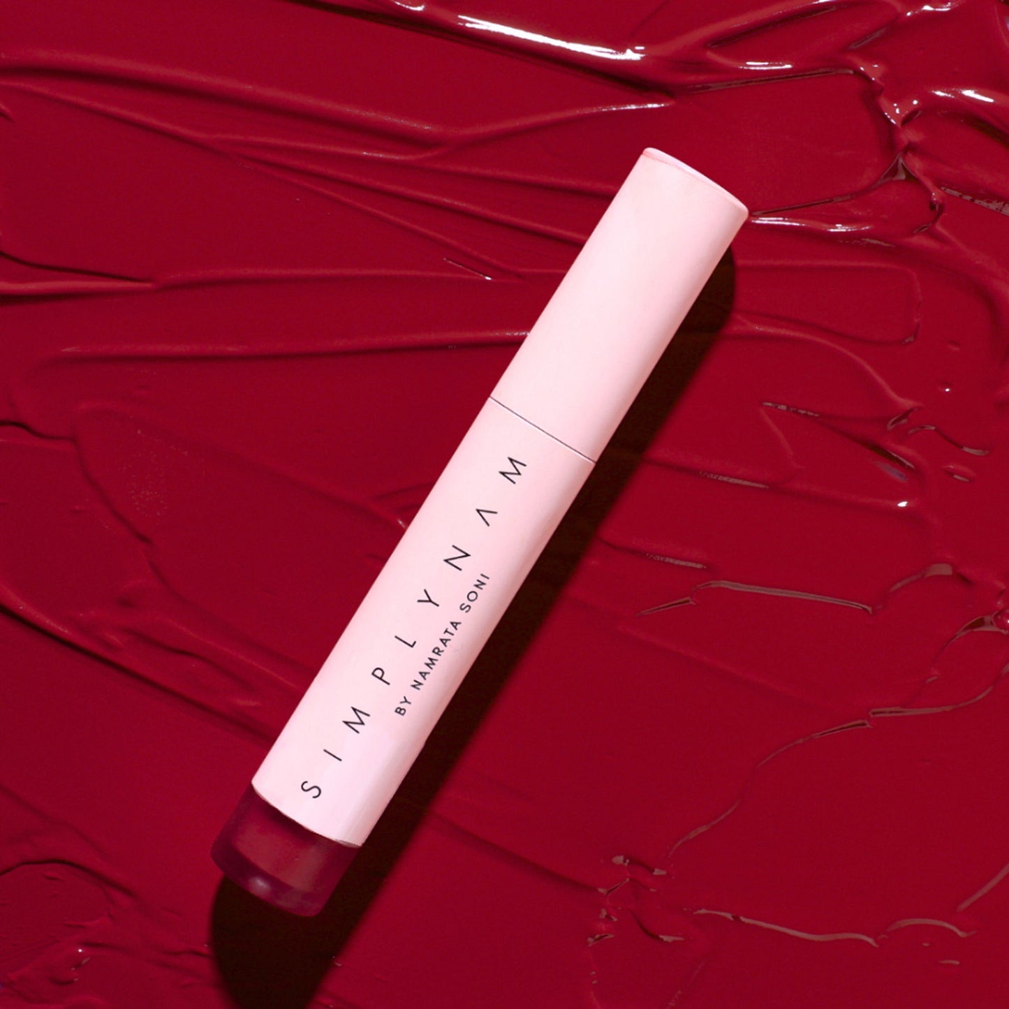 Simply Nam Satin Soft Lip Creme, Hydrating, Botanical Colour for Everyday Lips - Cool Red