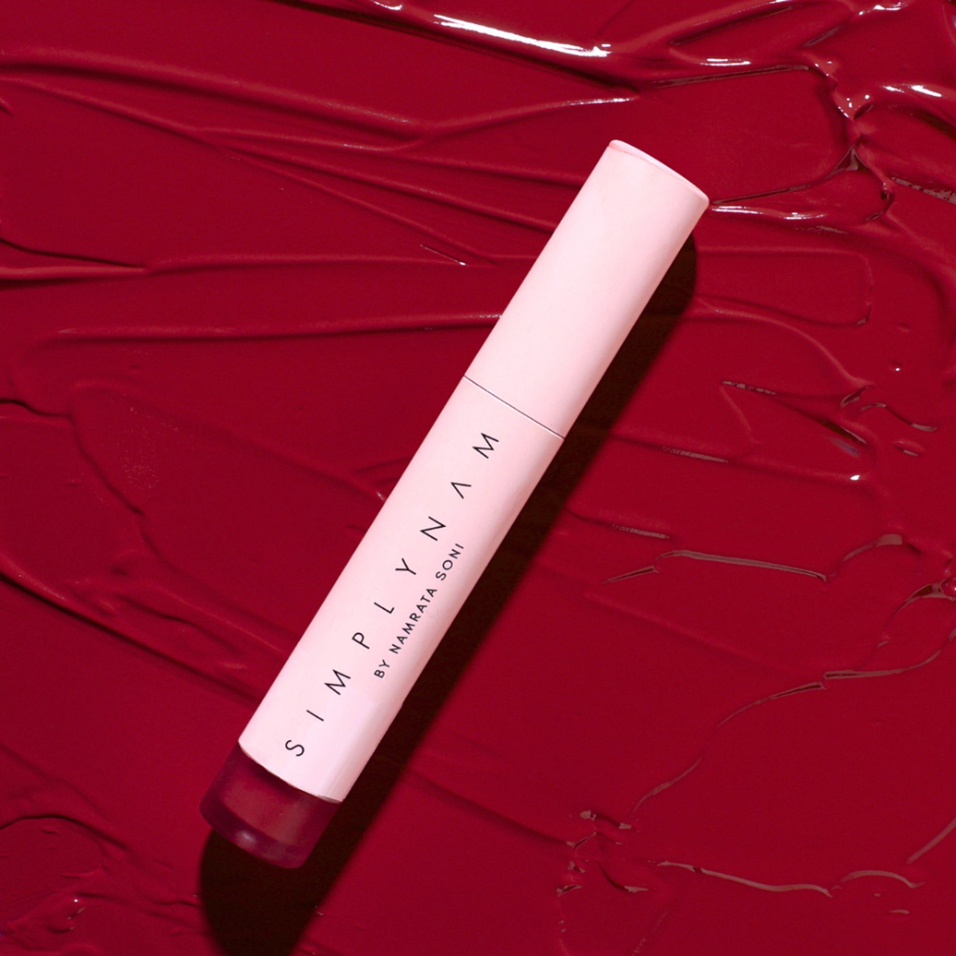 Simply Nam Satin Soft Lip Creme, Hydrating, Botanical Colour for Everyday Lips - Cool Red