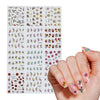 Matra Nail Art Stickers - Adhesive Decals For Diy Flower Manicure Paint Polish Press-On & Extensions