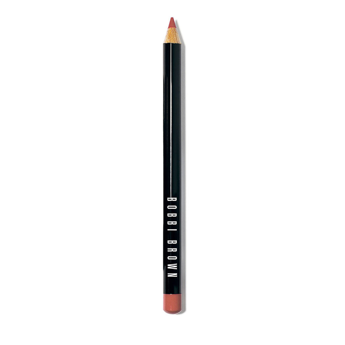 Bobbi Brown Lip Pencil in Nude color, showing the sleek pencil with the brand logo and nude shade tip for defining lips.
