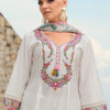 Dhiyona IE Women Embroidered Thread Work Kurta with Trousers & Dupatta