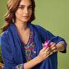 Dhiyona IE Women Floral Embroidered Cotton Kurta with Trousers & Dupatta