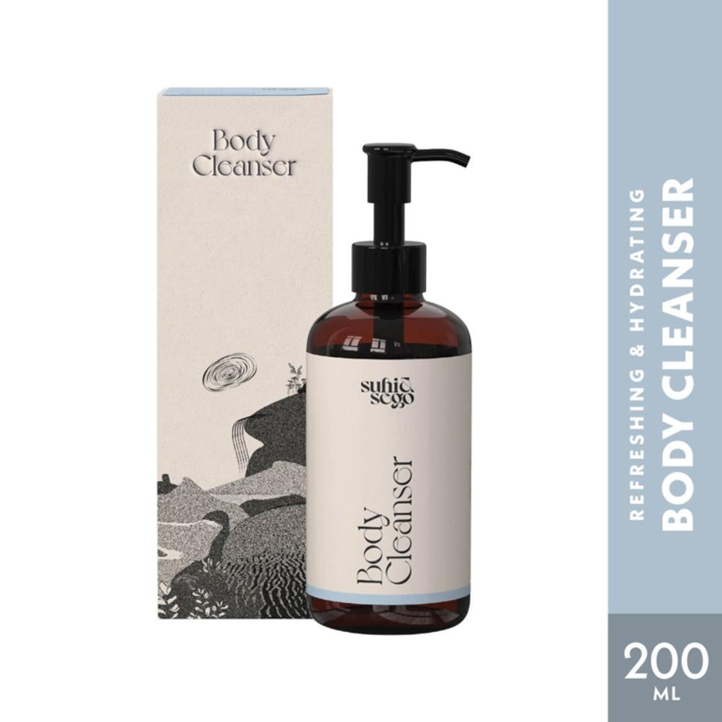 Suhi & Sego Fresh Reset Body Cleanser With Lactic Acid, Hydrates & Exfoliates, Sls & Paraben Free