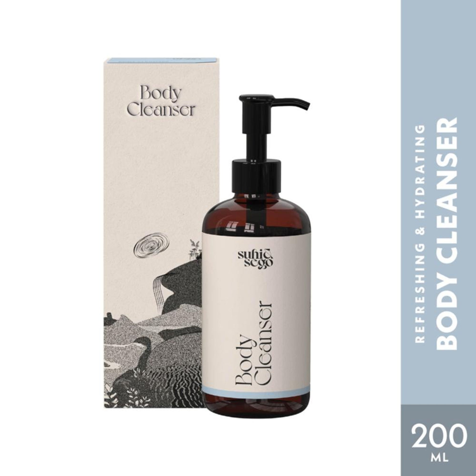 Suhi & Sego Fresh Reset Body Cleanser With Lactic Acid, Hydrates & Exfoliates, Sls & Paraben Free