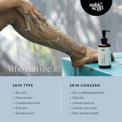 Suhi & Sego Fresh Reset Body Cleanser With Lactic Acid, Hydrates & Exfoliates, Sls & Paraben Free
