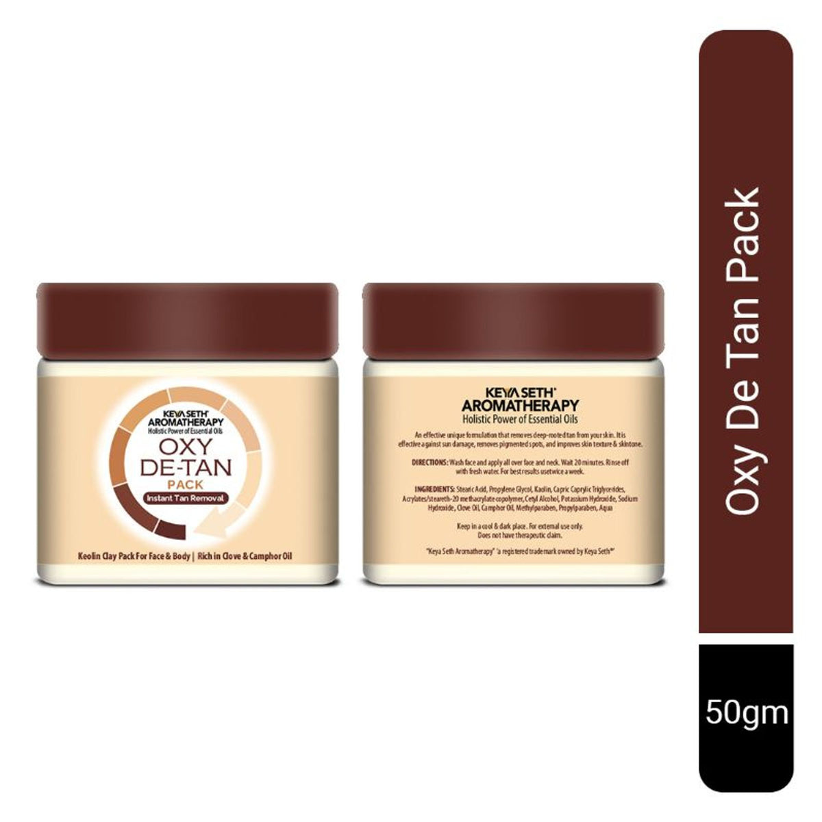 Keya Seth Aromatherapy Oxy De Tan Pack Instant Tan Removal - Pack of 2