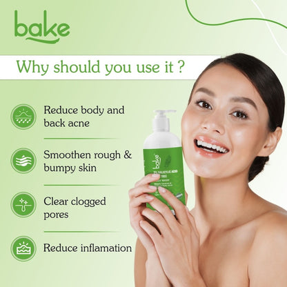 BAKE 2% Salicylic Acid Body Wash For Body Acne & Strawberry Skin