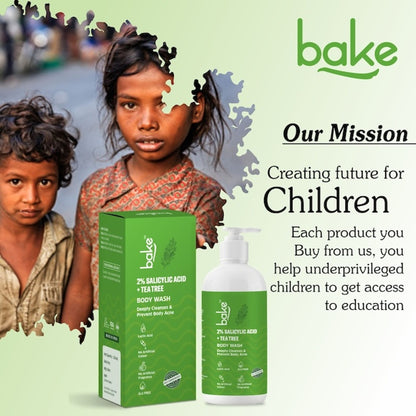 BAKE 2% Salicylic Acid Body Wash For Body Acne & Strawberry Skin