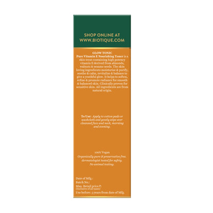 Biotique Advanced Organics Glow Tonic Pure Vitamin E Nourishing Toner