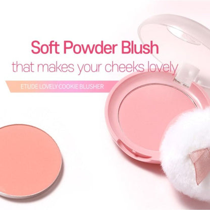 ETUDE Lovely Cookie Pressed Powder Blush - Apricot Pea