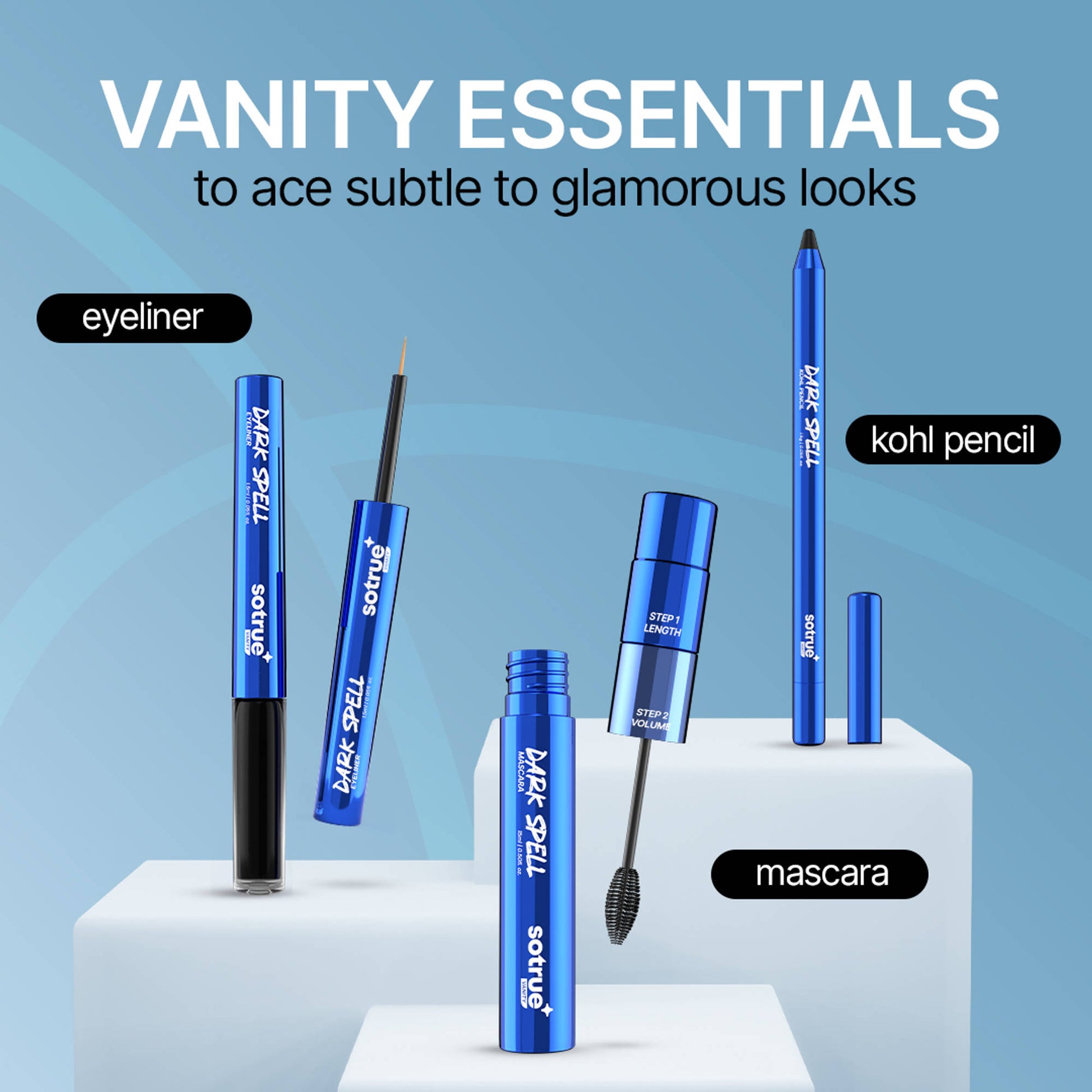 Sotrue Dark Spell 2-In-1 Mascara with Lightweight, Strengthens & Promotes Lash Growth