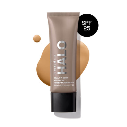 Smashbox Halo Healthy Glow All-In-One Tinted Moisturizer Foundation With SPF 25 Travel Size (Skin Tint) - Tan