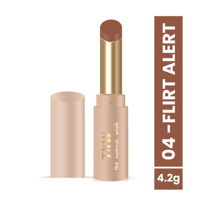 TNW The Natural Wash Long Stay Powdery Mousse Semi Matte Bullet Lipstick - 04 - Flirt Alert