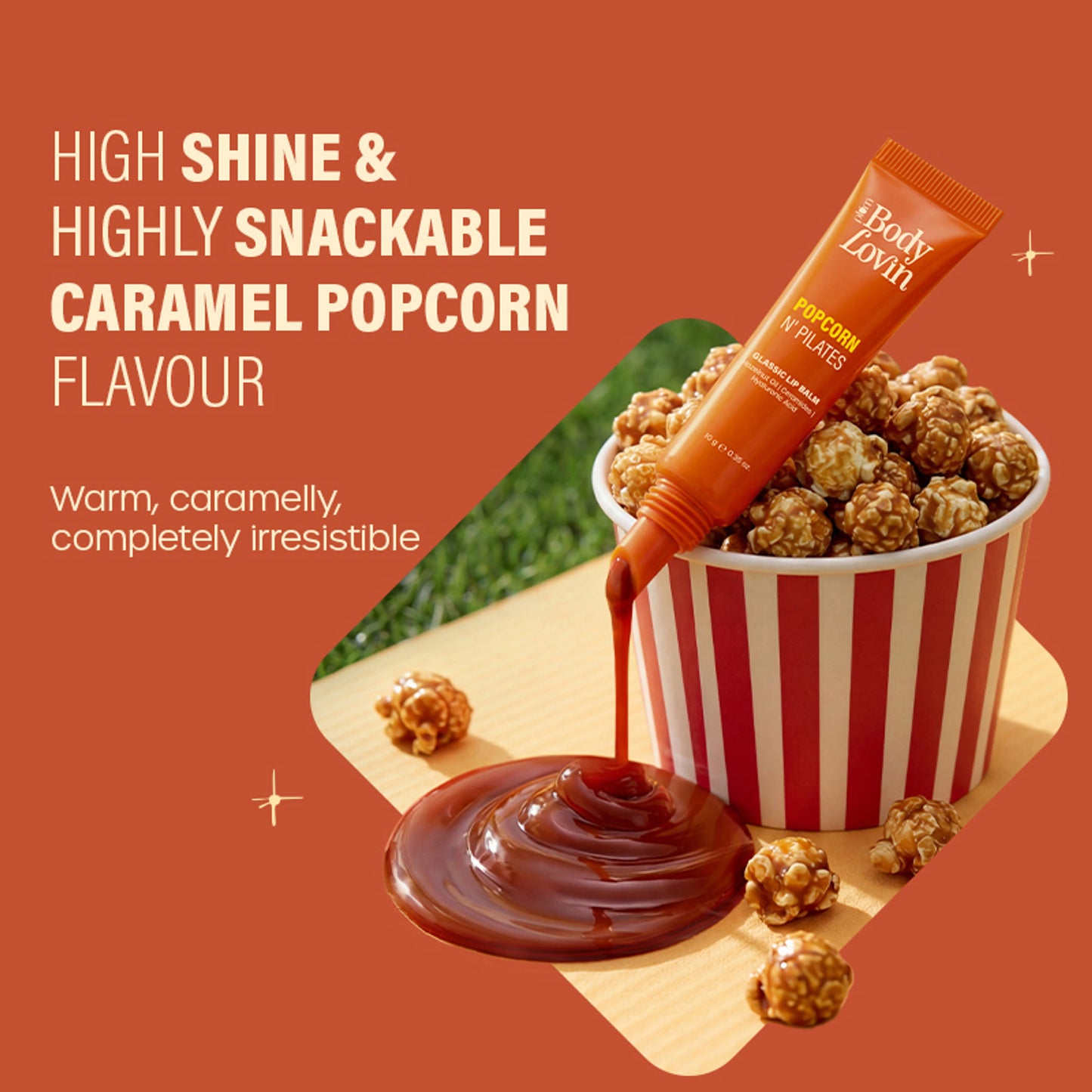 Plum BodyLovin' Popcorn N' Pilates Glassic Lip Balm - Caramel Brown