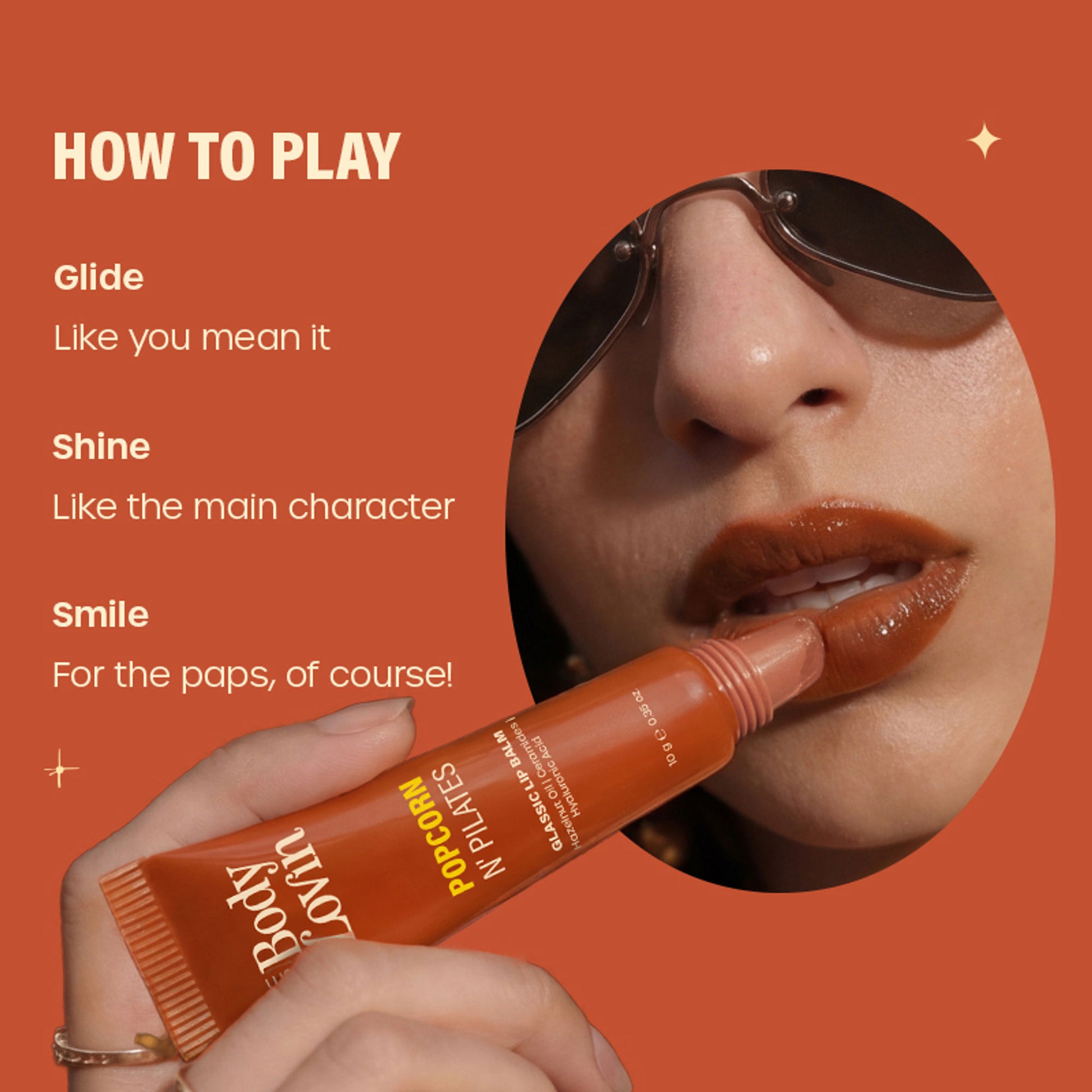 Plum BodyLovin' Popcorn N' Pilates Glassic Lip Balm - Caramel Brown