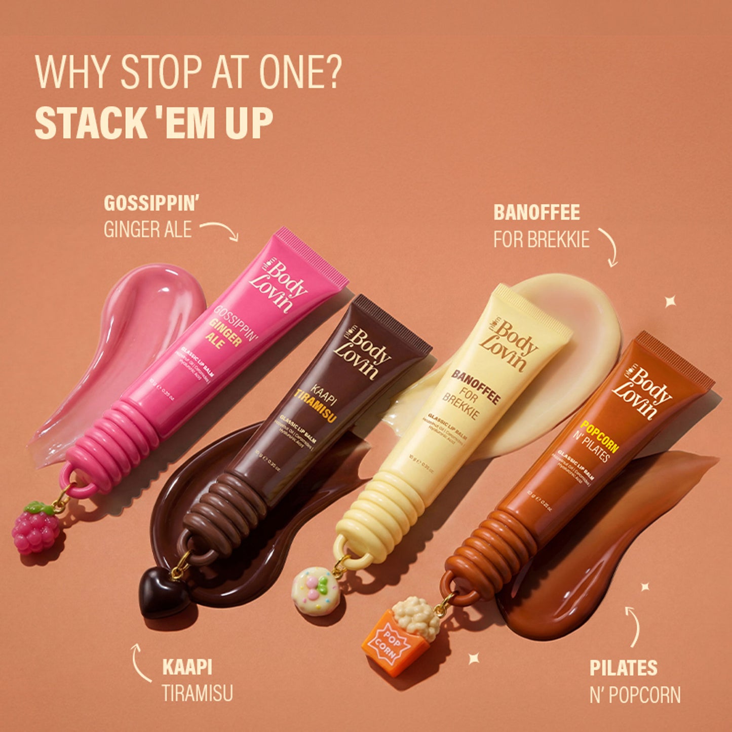 Plum BodyLovin' Popcorn N' Pilates Glassic Lip Balm - Caramel Brown